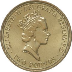 2 Pounds - Elizabeth II 3rd portrait, Claim of Right