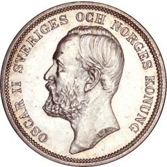 2 Kronor - Oscar II