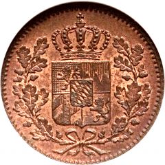 1 Pfennig - Louis I / Maximillian II