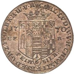⅙ Thaler - Charles Louis and Henry Christian Frederick