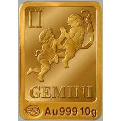 10 Grams Gold Zodiac signs - Gemini