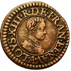 Denier Tournois - Louis XIII Paris, 1st type