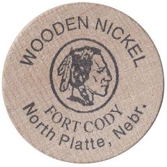 Fort Cody Wooden Nickel North Platte, Nebraska