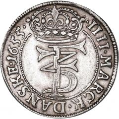 4 Mark Dansk - Frederik III Type IIA