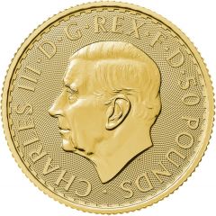 50 Pounds - Charles III Gold Standard, 1/2 oz Fine Gold