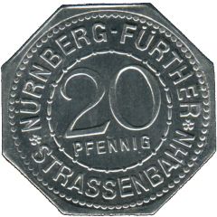 20 Pfennig - Frauentor Nürnberg-Fürth