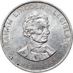 Token - Shell Famous Americans Coin Game Abraham Lincoln