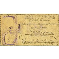 50 Centavos Handstamped