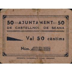 50 Céntimos Castellnou de Seana