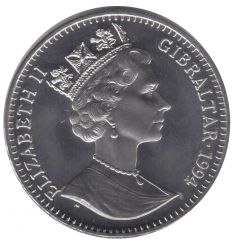 1 Crown - Elizabeth II Goalkeeper diving