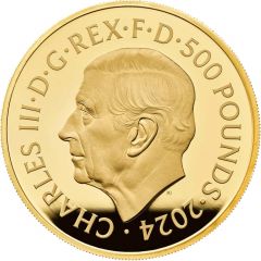 500 Pounds - Charles III Year of the Dragon, Gold Proof