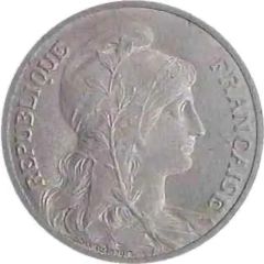 10 Centimes Essai hybride en aluminium, Daniel-Dupuis / Oudiné