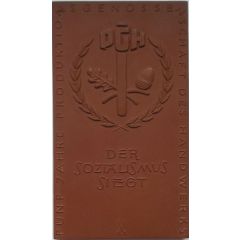 Plaquette - 5th anniversary of the Production cooperative of the craft industry