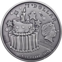 1 Dollar - Elizabeth II Happy Birthday