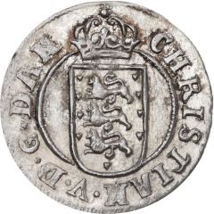 2 Skilling Dansk - Christian V