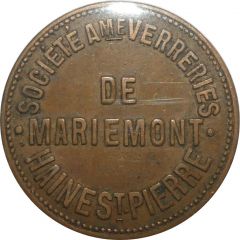 Verreries de Mariemont Haine-St-Pierre - 10 Centimes