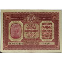 20 Lire Cassa Veneta dei Prestiti