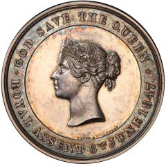 Medal - Victoria Ten Hours Act, silver