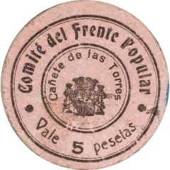 5 Pesetas Cañete de las Torres