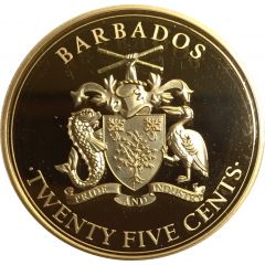 25 Cents Pirates of Barbados - Blackbeard’s Ship the Queen Anne’s Revenge