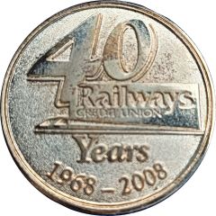Medal - Queensland Railways Credit Union 40 Yrs Service