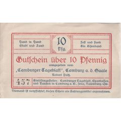 10 Pfennigs Camburger Tageblatt