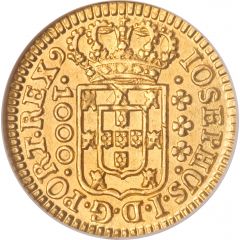 1000 Réis - José I Lisbon Mint