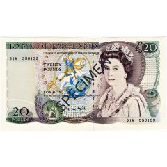 20 Pounds - Elizabeth II William Shakespeare