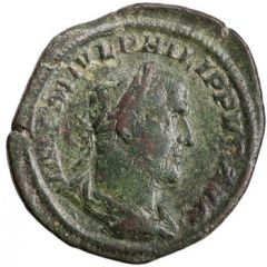 Sestertius - Philippus I P M TR P III COS P P S C, Felicitas
