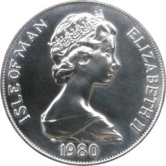 1 Crown - Elizabeth II Lake Placid Olympics, Silver