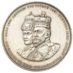 Medal - Edward VII Coronation, J. Moore, silver