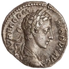 Denarius - Commodus COS P P, Salus
