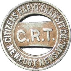 1 Fare - Citizens Rapid Transit Co. Newport News, Virginia
