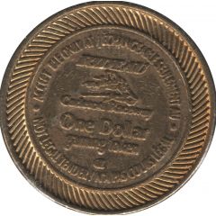 1 Dollar Gaming Token - Rideau Carleton Raceway Gloucester, Ontario