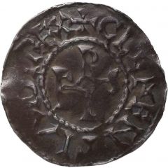 Denier - Charles III Laon mint