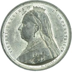 Medal - Visit of Queen Victoria to Florence white metal