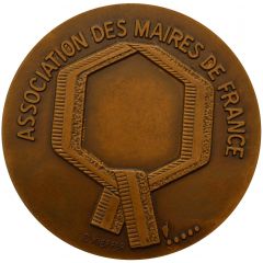 médaille Association des Maires de France centenaire de la loi sur les communes