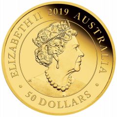 50 Dollars - Elizabeth II 6th Portrait - Double Sovereign - Gold Bullion Coin