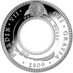 1 Dollar - Elizabeth II 4th Portrait - 200th Anniversary of the Holey Dollar and Dump