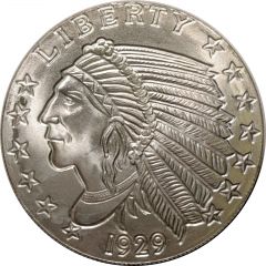 1 oz Silver Golden State Mint - Incuse Indian Head