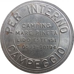 Jukebox Token - Gettone Apparecchi Automatici Camping Mare Pineta, Sistiana