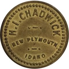 5 Cents - H.I. Chadwick New Plymouth, Idaho