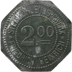 2 Mark - Lintfort Steinkohlenbergwerk Friedrich Heinrich