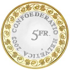 5 Francs Chalandamarz, trial, acmonital