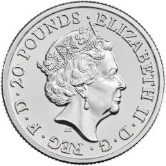 20 Pounds - Elizabeth II Christmas, The Nativity, Fine SIlver