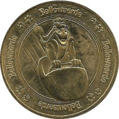 Monnaie de Paris Tourist Token - Bellewaerde La mascotte et le coaster