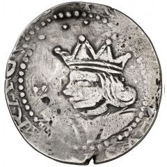 2 Reales - Carlos II tall crown