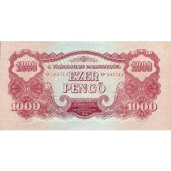 1000 Pengő Russian Occupation