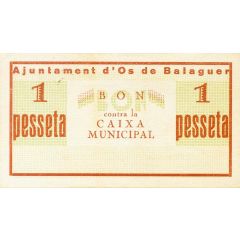 1 Peseta Os de Balaguer