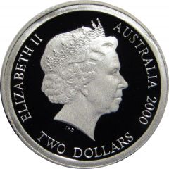 2 Dollars - Elizabeth II 4th Portrait - Masterpieces in Silver - 20th Century Monarchs